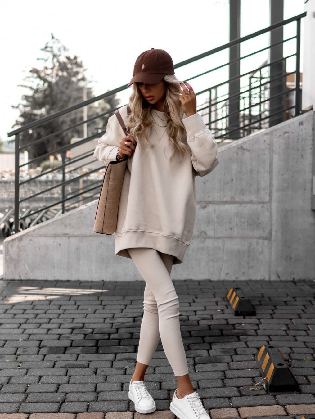Women’s Off-Shoulder Long Sleeve Hoodie Set