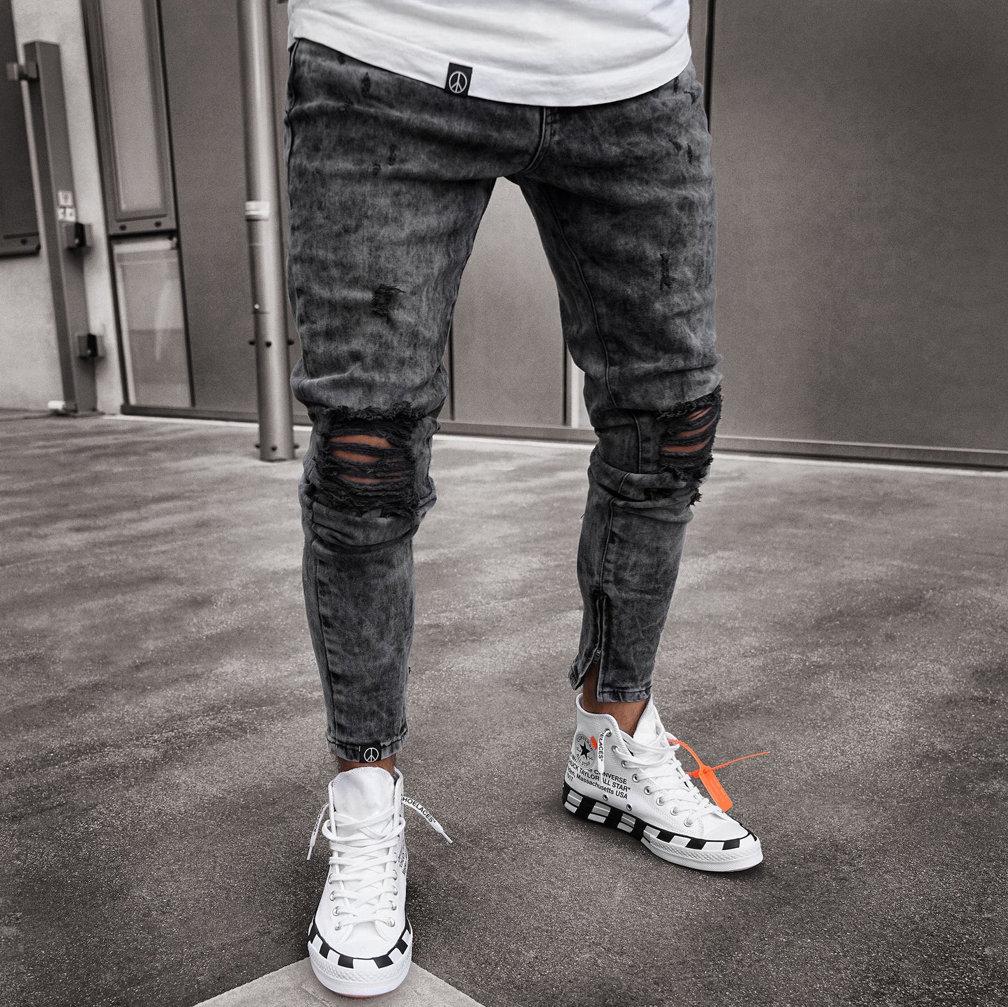 VANTA Men's Slim Fit Skinny Jeans