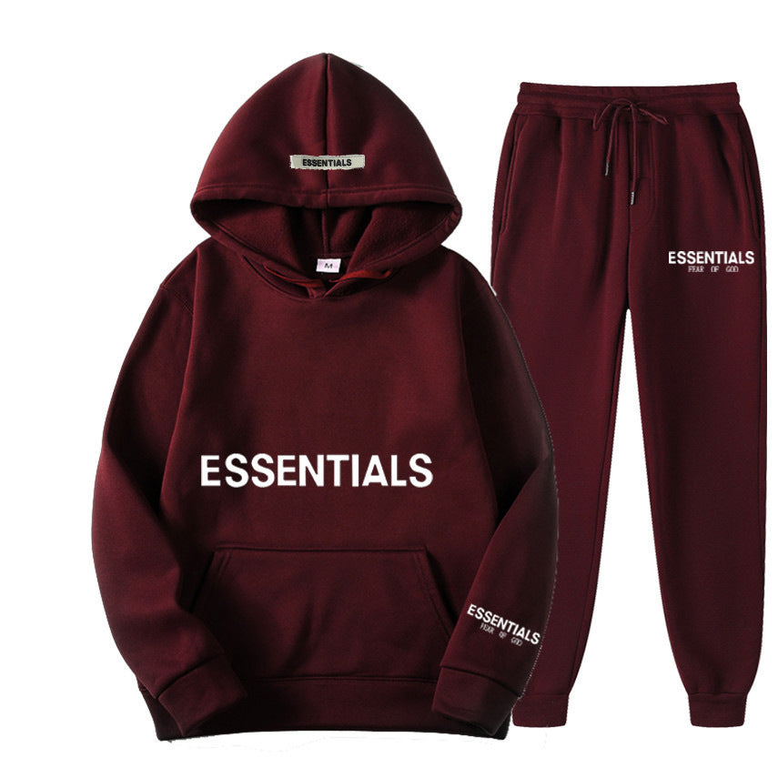 Men's Hoodie Set – Fleece-Lined Matching Couple Streetwear