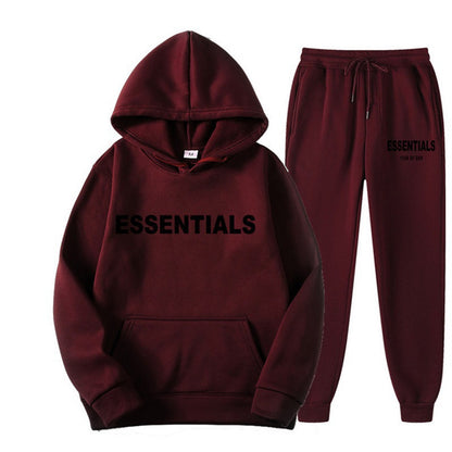 Men's Hoodie Set – Fleece-Lined Matching Couple Streetwear