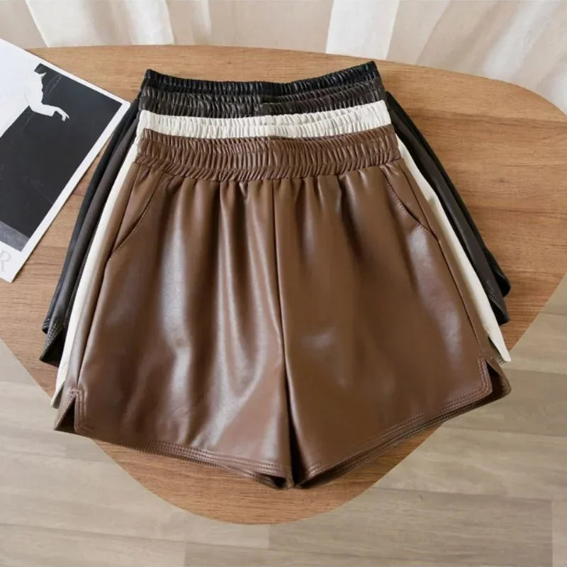 Women's Wide Leg Shorts – High Waist Elastic Casual Summer Style