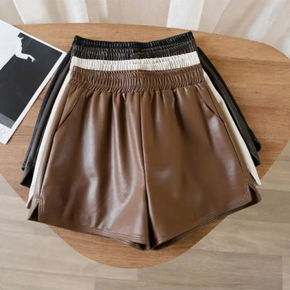 Women's Wide Leg Shorts – High Waist Elastic Casual Summer Style