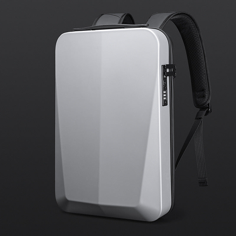Business Laptop Backpack – Carbon Fiber Hard Case for Work & Commute