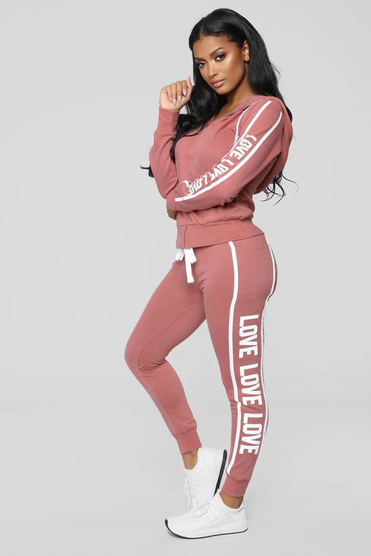 Women's Casual Sports Tracksuit Set