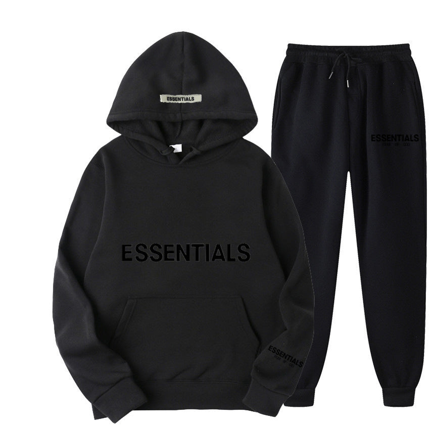 Men's Hoodie Set – Fleece-Lined Matching Couple Streetwear