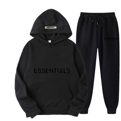 Men's Hoodie Set – Fleece-Lined Matching Couple Streetwear