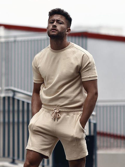 Men's 2-Piece Sports Set – Short Sleeve T-Shirt & Shorts