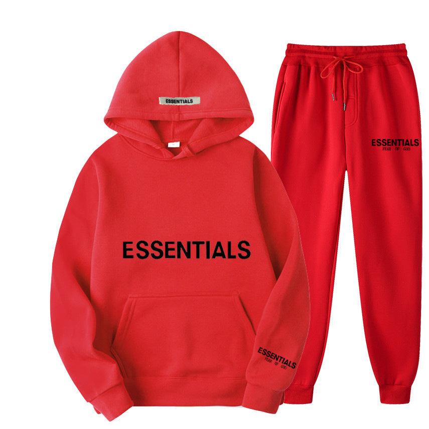 Men's Hoodie Set – Fleece-Lined Matching Couple Streetwear