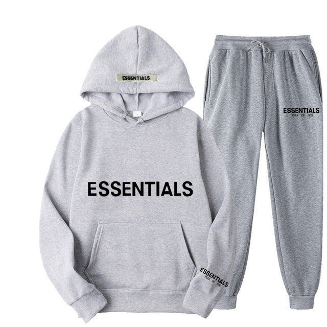 Men's Hoodie Set – Fleece-Lined Matching Couple Streetwear