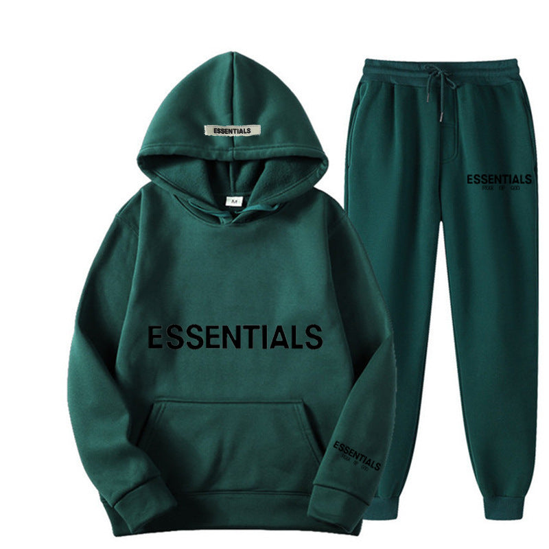 Men's Hoodie Set – Fleece-Lined Matching Couple Streetwear