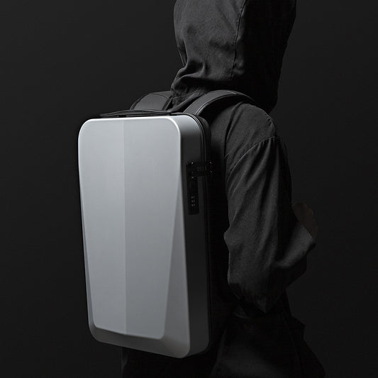 Business Laptop Backpack – Carbon Fiber Hard Case for Work & Commute