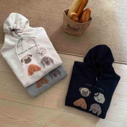 Cute Cartoon Graffiti Hoodie for Women, Lightweight and Loose Fit, Casual Streetwear Top