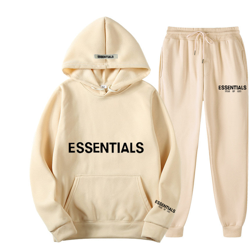 Men's Hoodie Set – Fleece-Lined Matching Couple Streetwear
