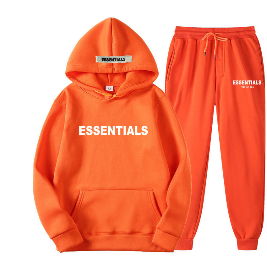 Men's Hoodie Set – Fleece-Lined Matching Couple Streetwear