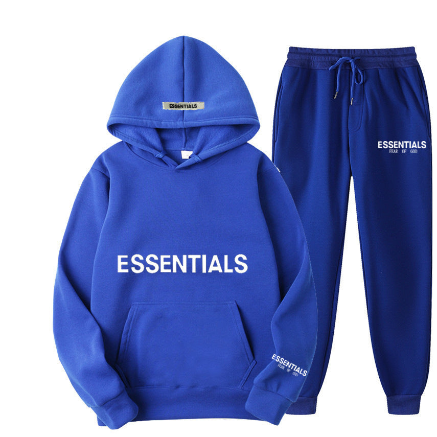 Men's Hoodie Set – Fleece-Lined Matching Couple Streetwear