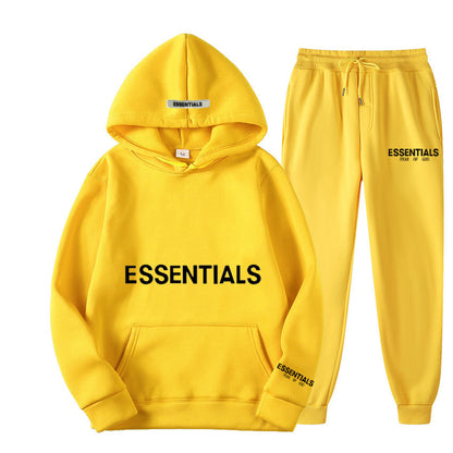 Men's Hoodie Set – Fleece-Lined Matching Couple Streetwear