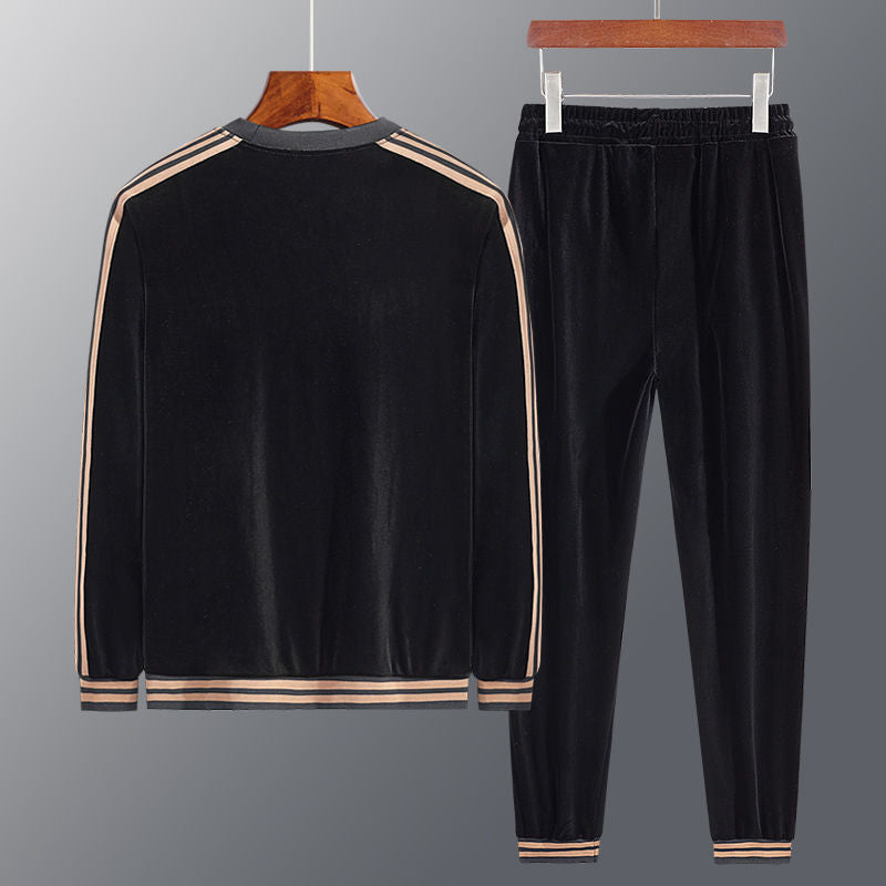 Men's Sweatshirt Set – Embroidered Casual Tracksuit for Everyday Style