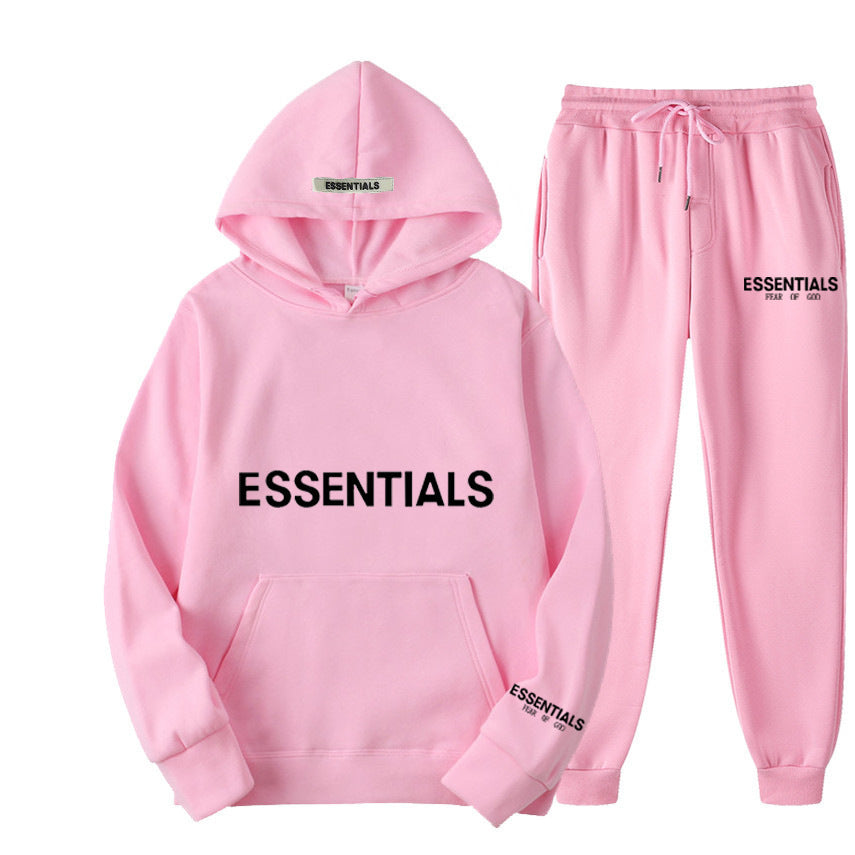 Men's Hoodie Set – Fleece-Lined Matching Couple Streetwear