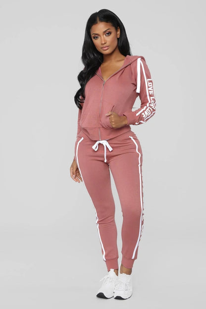 Women's Casual Sports Tracksuit Set