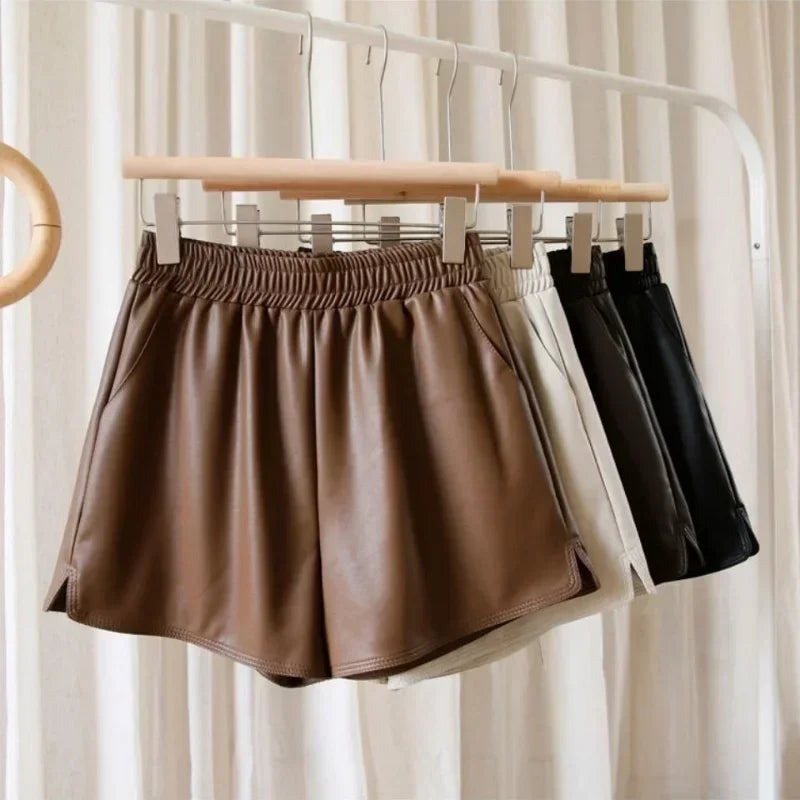 Women's Wide Leg Shorts – High Waist Elastic Casual Summer Style
