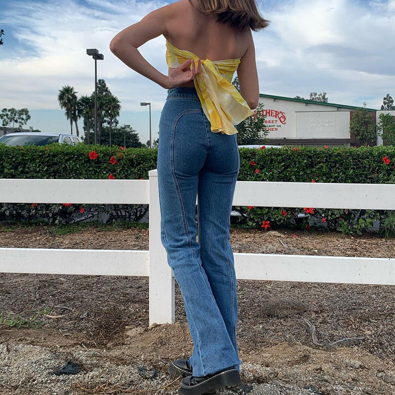 VANTA FlareFit Split-Line Jeans