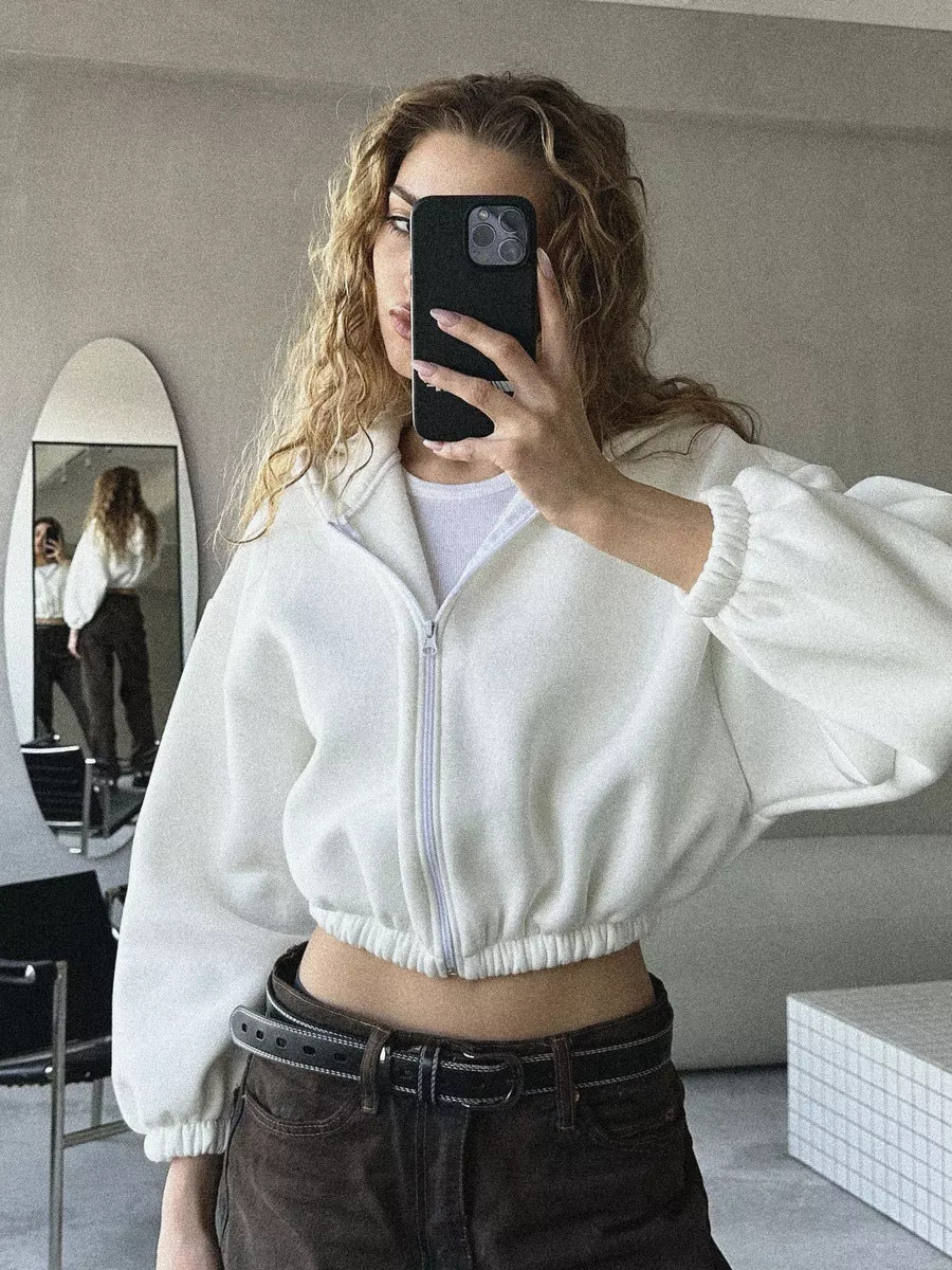 Casual Women's Hooded Long Sleeve Sweatshirt