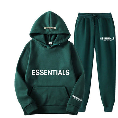 Men's Hoodie Set – Fleece-Lined Matching Couple Streetwear