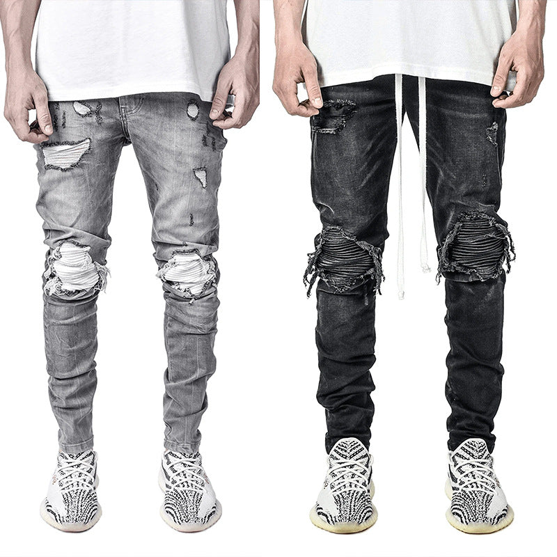 Men's Ripped Skinny Jeans – Slim Fit Distressed Denim