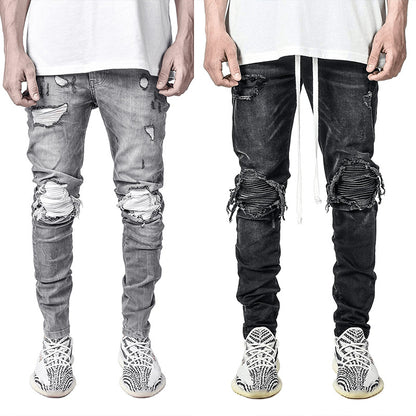 Men's Ripped Skinny Jeans – Slim Fit Distressed Denim