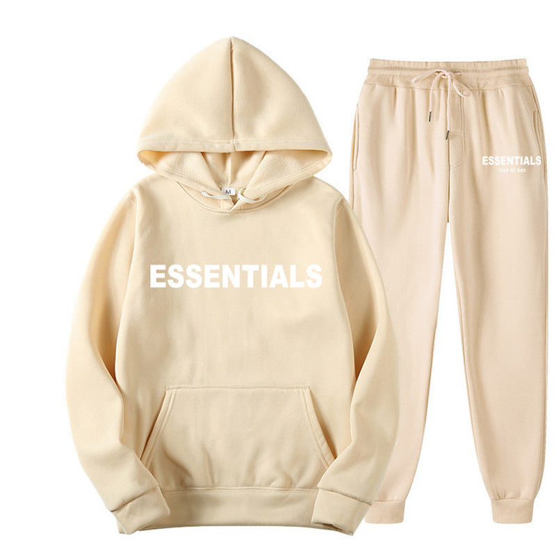 Men's Hoodie Set – Fleece-Lined Matching Couple Streetwear
