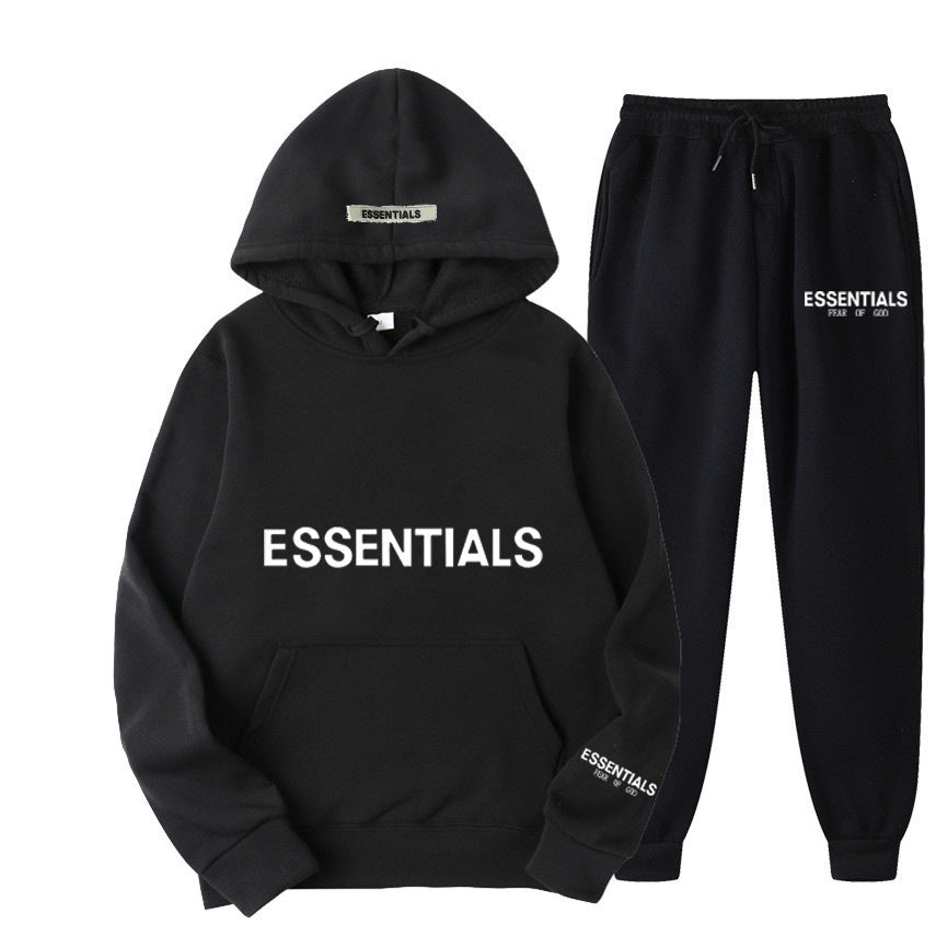 Men's Hoodie Set – Fleece-Lined Matching Couple Streetwear