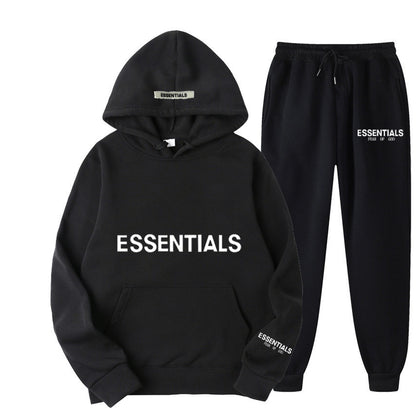 Men's Hoodie Set – Fleece-Lined Matching Couple Streetwear
