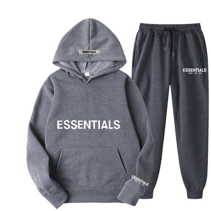 Men's Hoodie Set – Fleece-Lined Matching Couple Streetwear