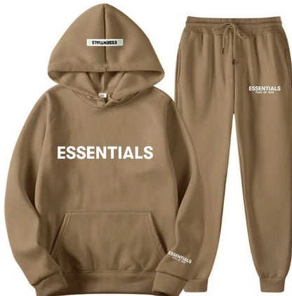 Men's Hoodie Set – Fleece-Lined Matching Couple Streetwear