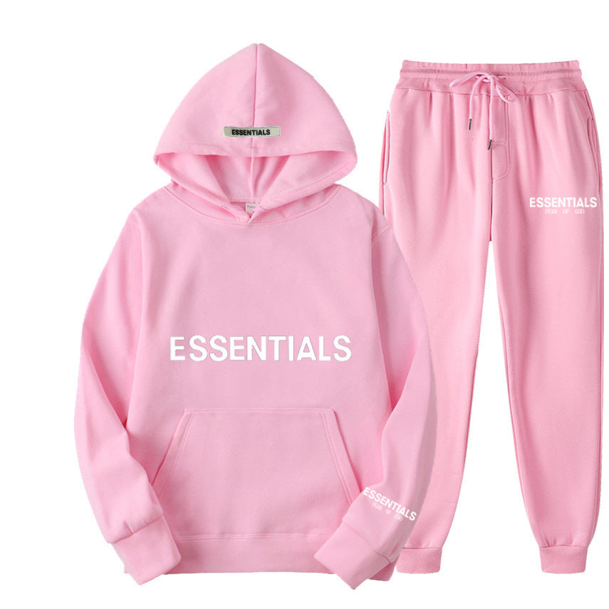 Men's Hoodie Set – Fleece-Lined Matching Couple Streetwear