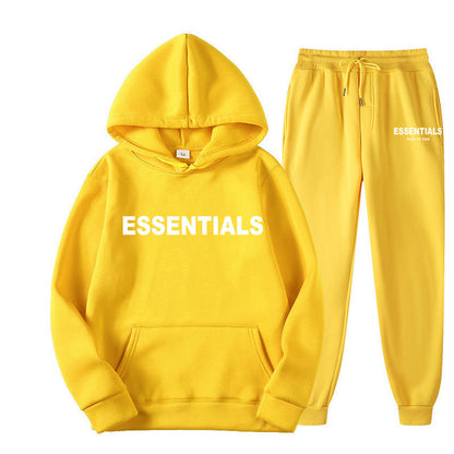 Men's Hoodie Set – Fleece-Lined Matching Couple Streetwear