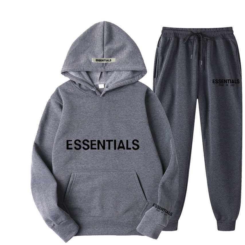 Men's Hoodie Set – Fleece-Lined Matching Couple Streetwear
