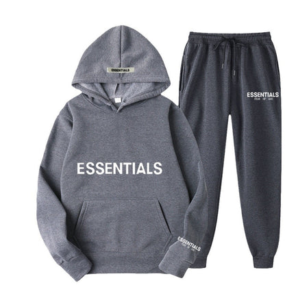 Men's Hoodie Set – Fleece-Lined Matching Couple Streetwear