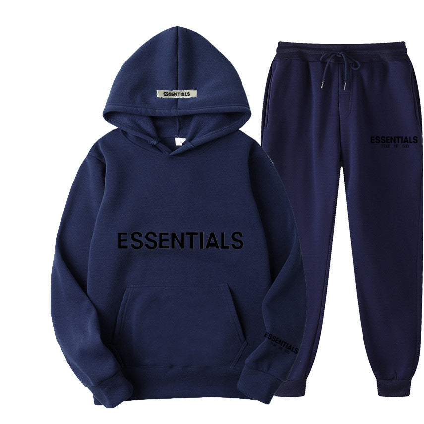 Men's Hoodie Set – Fleece-Lined Matching Couple Streetwear