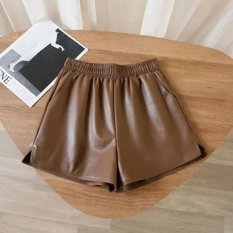 Women's Wide Leg Shorts – High Waist Elastic Casual Summer Style