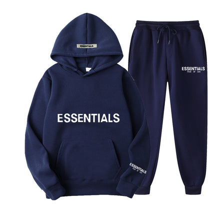 Men's Hoodie Set – Fleece-Lined Matching Couple Streetwear