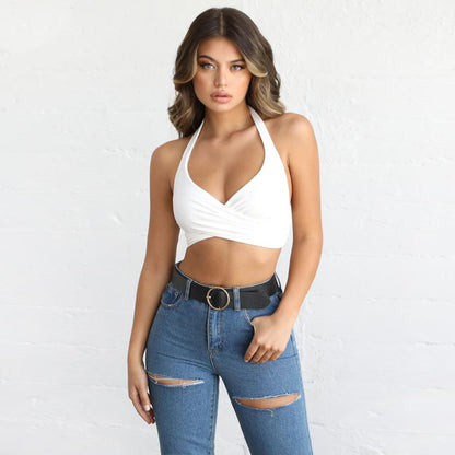 VANTA sexy backless camisole tops and straps Top