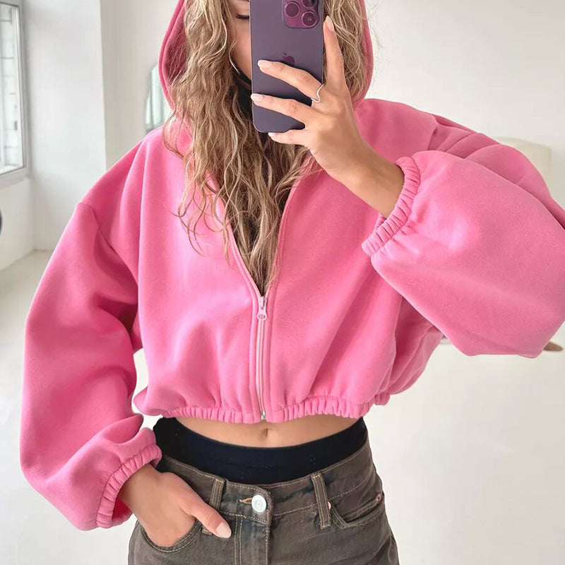 Casual Women's Hooded Long Sleeve Sweatshirt
