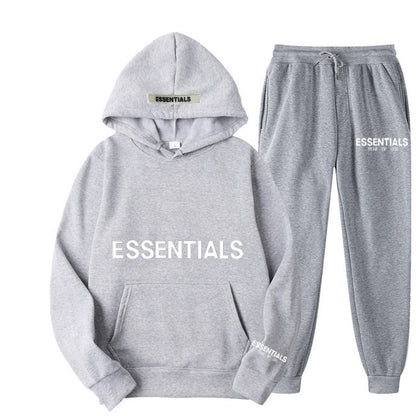 Men's Hoodie Set – Fleece-Lined Matching Couple Streetwear