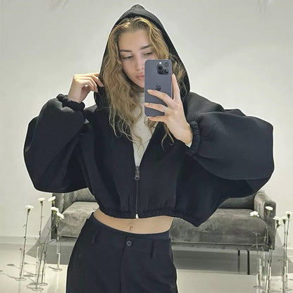 Casual Women's Hooded Long Sleeve Sweatshirt
