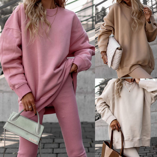 Women’s Off-Shoulder Long Sleeve Hoodie Set