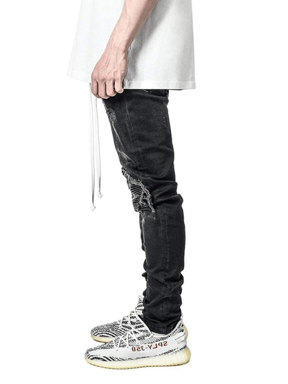 Men's Ripped Skinny Jeans – Slim Fit Distressed Denim