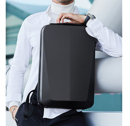 Business Laptop Backpack – Carbon Fiber Hard Case for Work & Commute